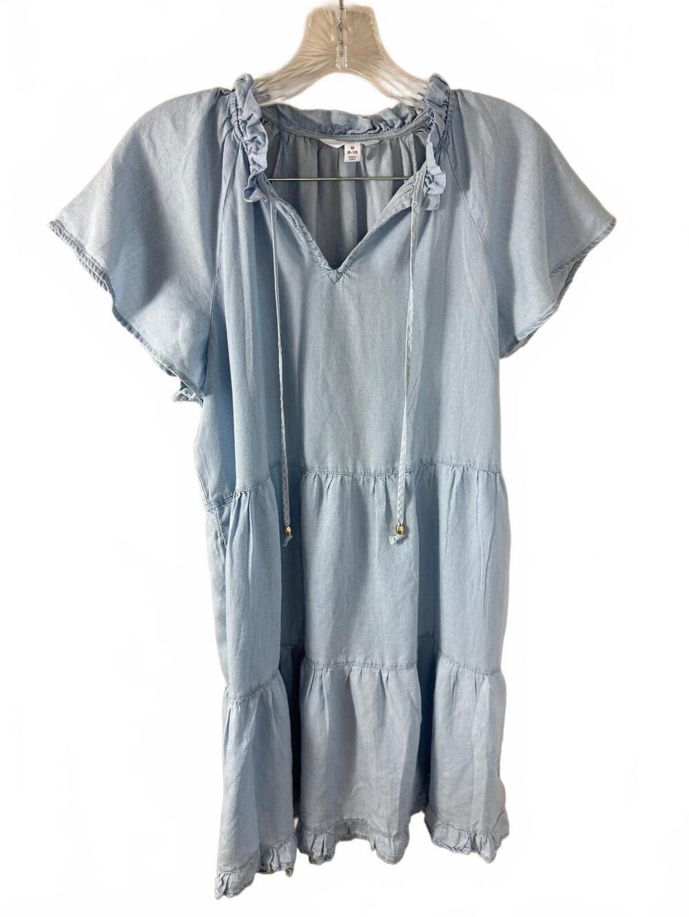 Time and Tru Light Blue Casual Dress Medium